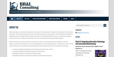 BRL Consulting website image